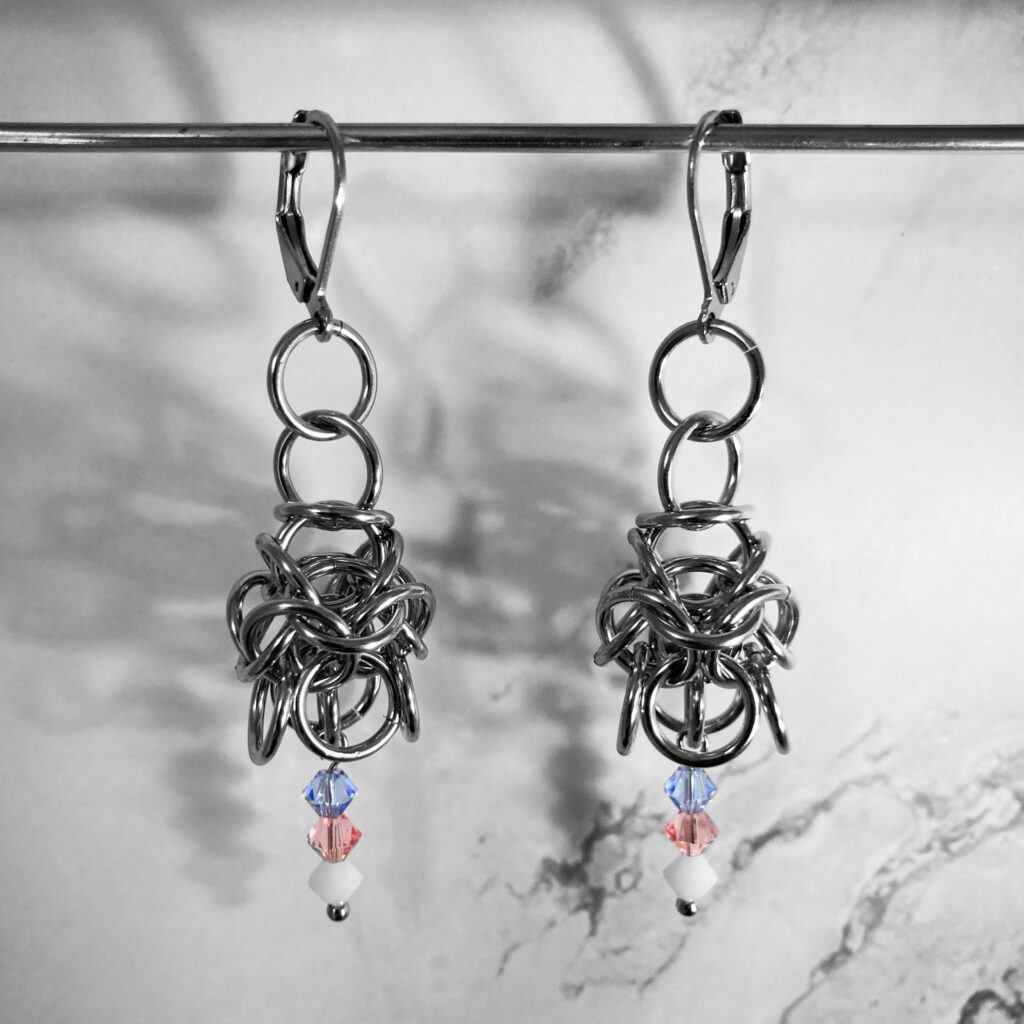 Trans Chandelier Earrings