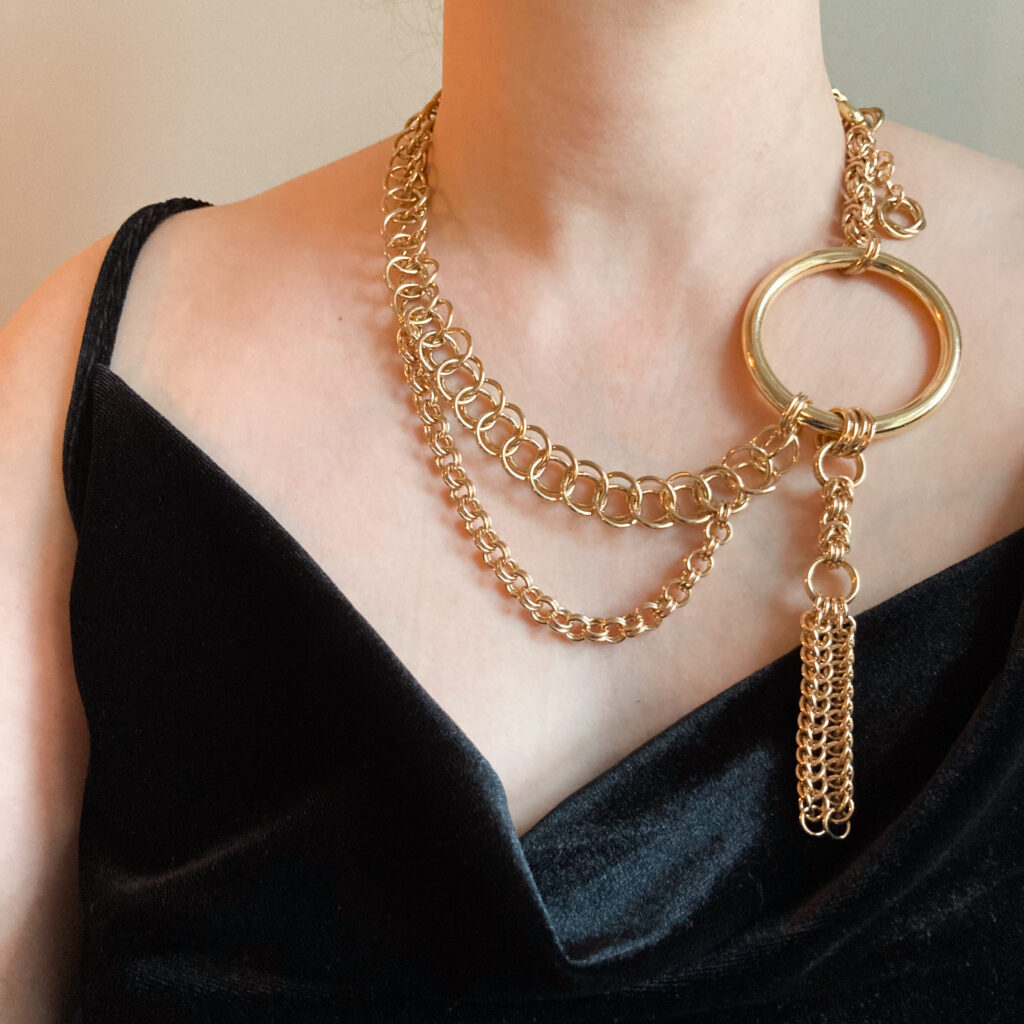 Fancy Brass Necklace