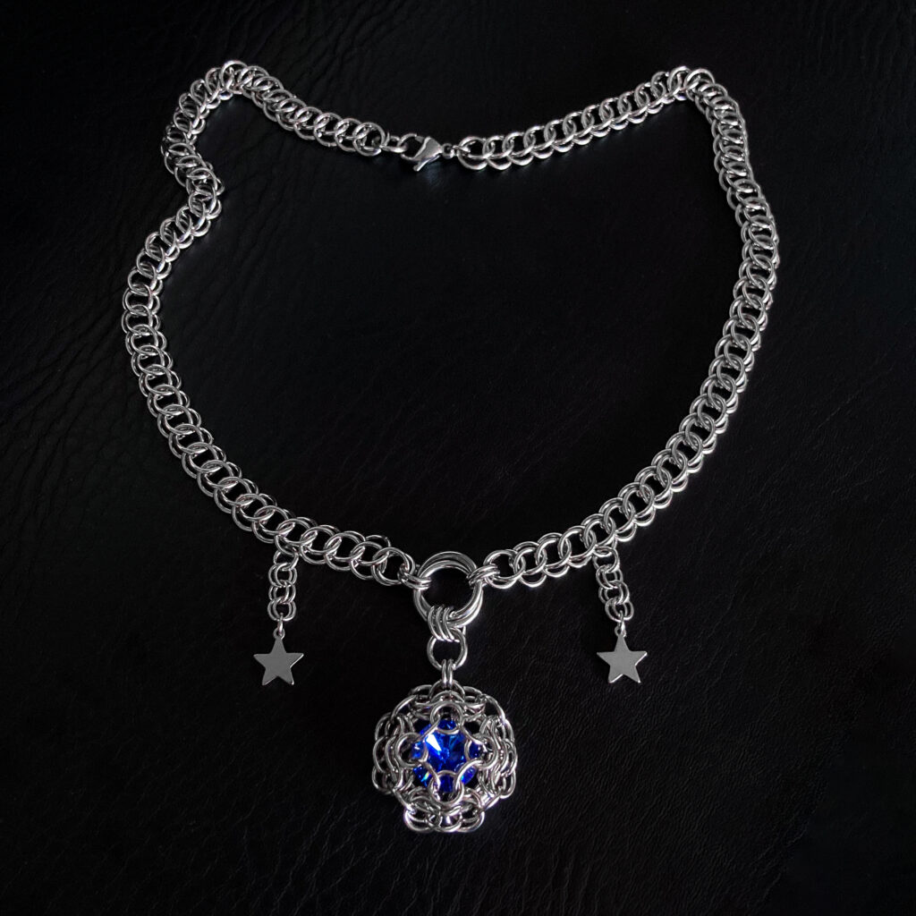 Blue Crystal Necklace